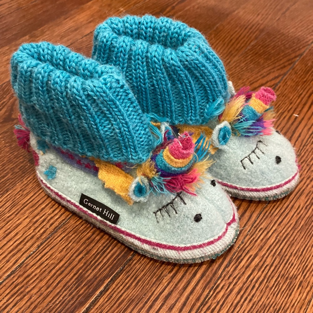 Garnet Hill Wool Toddler Slippers